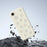 For iPhone 17e / 16e Case Cute Floral Bear Pattern Printing Straight Edge TPU Phone Back Cover - Beige - 5