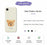 For iPhone 17e / 16e Case Brown Bear Doll Head Pattern Printing Straight Edge TPU Phone Back Cover - Beige - 2