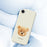 For iPhone 17e / 16e Case Brown Bear Doll Head Pattern Printing Straight Edge TPU Phone Back Cover - Beige - 7