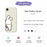 For iPhone 17e / 16e Case Pinch Rabbit Butt Pattern Printing Straight Edge TPU Phone Back Cover - Beige - 2