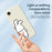For iPhone 17e / 16e Case Pinch Rabbit Butt Pattern Printing Straight Edge TPU Phone Back Cover - Beige - 4