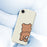 For iPhone 17e / 16e Case Pinch Bear Butt Pattern Printing Straight Edge TPU Phone Back Cover - Beige - 7