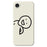 For iPhone 17e / 16e Case Cute Tilted Head Pattern Printing Straight Edge TPU Phone Back Cover - Beige - 1