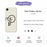 For iPhone 17e / 16e Case Cute Tilted Head Pattern Printing Straight Edge TPU Phone Back Cover - Beige - 2