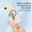 For iPhone 17e / 16e Case Cute Tilted Head Pattern Printing Straight Edge TPU Phone Back Cover - Beige - 4
