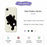 For iPhone 17e / 16e Case Black Bear Back Pattern Printing Straight Edge TPU Phone Back Cover - Beige - 2