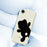For iPhone 17e / 16e Case Black Bear Back Pattern Printing Straight Edge TPU Phone Back Cover - Beige - 7