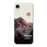 For iPhone 17e / 16e Case Pink Snow Mountain Pattern Printing Straight Edge TPU Phone Back Cover - Beige - 1