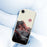 For iPhone 17e / 16e Case Pink Snow Mountain Pattern Printing Straight Edge TPU Phone Back Cover - Beige - 7