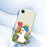 For iPhone 17e / 16e Case Cartoon Duck Pattern Printing Straight Edge TPU Phone Back Cover - Beige - 5