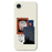 For iPhone 17e / 16e Case Night Sky Illustration Pattern Printing Straight Edge TPU Phone Back Cover - Beige - 1