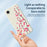 For iPhone 17e / 16e Case Red Leaves Pattern Printing Straight Edge TPU Phone Back Cover - Black - 3