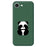 For iPhone 17e / 16e Case Blindfolded Panda Pattern Printing Straight Edge TPU Phone Back Cover - Green - 1