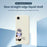 For iPhone 17e / 16e Case Helmet Girl Pattern Printing Straight Edge TPU Phone Back Cover - Purple - 2