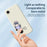 For iPhone 17e / 16e Case Helmet Girl Pattern Printing Straight Edge TPU Phone Back Cover - Purple - 3