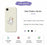For iPhone 17e / 16e Case Cute Calico Cat Pattern Printing Straight Edge TPU Phone Back Cover - Beige - 5