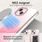 For iPhone 14 / 13 Magnetic Case Gradient Design Borderless IMD TPU + PC + PET Phone Cover - Pink - 3