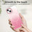 For iPhone 14 / 13 Magnetic Case Gradient Design Borderless IMD TPU + PC + PET Phone Cover - Pink - 6