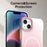 For iPhone 14 / 13 Magnetic Case Gradient Design Borderless IMD TPU + PC + PET Phone Cover - Pink - 7