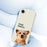 For iPhone 17e / 16e Case Cute Corgi Beauty Pattern Printing Straight Edge TPU Phone Back Cover - Beige - 6