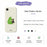 For iPhone 17e / 16e Case Hug Green Pear Pattern Printing Straight Edge TPU Phone Back Cover - Beige - 4