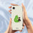 For iPhone 17e / 16e Case Hug Green Pear Pattern Printing Straight Edge TPU Phone Back Cover - Beige - 5