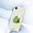 For iPhone 17e / 16e Case Hug Green Pear Pattern Printing Straight Edge TPU Phone Back Cover - Beige - 6
