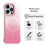 For iPhone 13 Pro Magnetic Case Gradient Design Borderless IMD TPU + PC + PET Phone Cover - Pink - 2