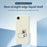 For iPhone 17e / 16e Case Working Cat Pattern Printing Straight Edge TPU Phone Back Cover - White - 2
