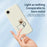 For iPhone 17e / 16e Case Working Cat Pattern Printing Straight Edge TPU Phone Back Cover - White - 3