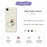 For iPhone 17e / 16e Case Working Cat Pattern Printing Straight Edge TPU Phone Back Cover - White - 4