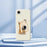 For iPhone 17e / 16e Case Toast Dog Pattern Printing Straight Edge TPU Phone Back Cover - Beige - 6