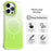 For iPhone 14 Pro Max Magnetic Case Gradient Design Borderless IMD TPU + PC + PET Phone Cover - Green - 2