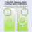 For iPhone 14 Pro Max Magnetic Case Gradient Design Borderless IMD TPU + PC + PET Phone Cover - Green - 4
