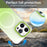 For iPhone 14 Pro Max Magnetic Case Gradient Design Borderless IMD TPU + PC + PET Phone Cover - Green - 5