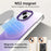 For iPhone 15 Magnetic Case Gradient Design Borderless IMD TPU + PC + PET Phone Cover - Purple - 3
