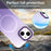 For iPhone 15 Magnetic Case Gradient Design Borderless IMD TPU + PC + PET Phone Cover - Purple - 5