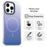 For iPhone 15 Pro Magnetic Case Gradient Design Borderless IMD TPU + PC + PET Phone Cover - Blue - 2