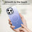 For iPhone 15 Pro Magnetic Case Gradient Design Borderless IMD TPU + PC + PET Phone Cover - Blue - 6
