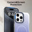 For iPhone 15 Pro Magnetic Case Gradient Design Borderless IMD TPU + PC + PET Phone Cover - Blue - 7