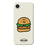For iPhone 17e / 16e Case Hamburger Pattern Printing Straight Edge TPU Phone Back Cover - Beige - 1
