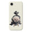 For iPhone 17e / 16e Case Garbage Bag Dog Pattern Printing Straight Edge TPU Phone Back Cover - Beige - 1
