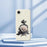 For iPhone 17e / 16e Case Garbage Bag Dog Pattern Printing Straight Edge TPU Phone Back Cover - Beige - 6