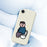 For iPhone 17e / 16e Case Toilet Boy Pattern Printing Straight Edge TPU Phone Back Cover - Beige - 4