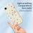 For iPhone 17e / 16e Case Colorful Love Pattern Printing Straight Edge TPU Phone Back Cover - Beige - 3