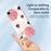 For iPhone 17e / 16e Case White and Pink Flower Pattern Printing Straight Edge TPU Phone Back Cover - Green - 3