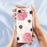 For iPhone 17e / 16e Case White and Pink Flower Pattern Printing Straight Edge TPU Phone Back Cover - Green - 4