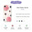 For iPhone 17e / 16e Case White and Pink Flower Pattern Printing Straight Edge TPU Phone Back Cover - Green - 7