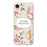 For iPhone 17e / 16e Case Beauitful Flowers Pattern Printing Straight Edge TPU Phone Back Cover - Beige - 1