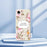 For iPhone 17e / 16e Case Beauitful Flowers Pattern Printing Straight Edge TPU Phone Back Cover - Beige - 7